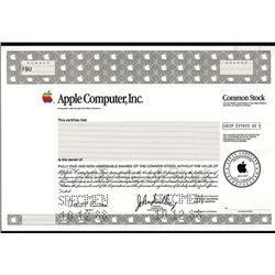 Apple Computer, Inc., Specimen Stock.