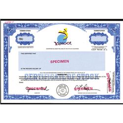 Yahoo!, Specimen Stock.
