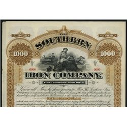 Southern Iron Co. Specimen Bond.
