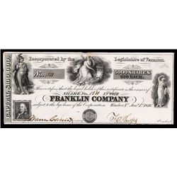 Franklin Co. Issued Stock.