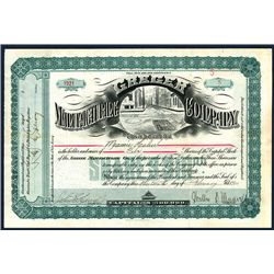 Greger Manufacturing Co. Issued Stock.