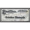 Image 1 : Belvidere Mining Co., Issued Stock.