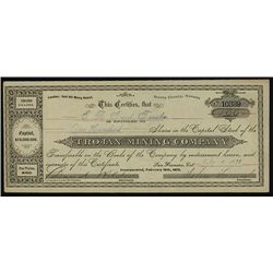 Trojan Mining Co. Issued Stock.