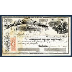 Tecoripa Mining Co. 1864 Issued Stock.