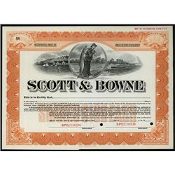 Scott & Bowne, Specimen Stock.