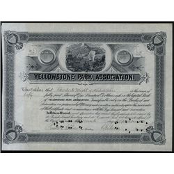 Yellowstone Park Ass., Issued Stock.