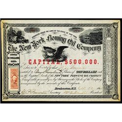 New York Flowing Oil Co., Issued Stock.