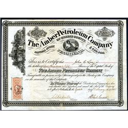 Amber Petroleum Co., Issued Stock.