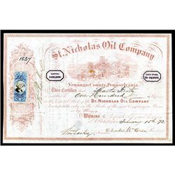 St. Nicholas Oil Co. Issued Stock.