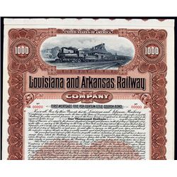 Louisiana and Arkansas Railway Co., 1902, Specimen Bond.