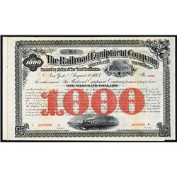 Railroad Equipment Co. Specimen Bond.