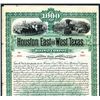 Image 1 : Houston East and West Texas Railway Co., Specimen Bond.