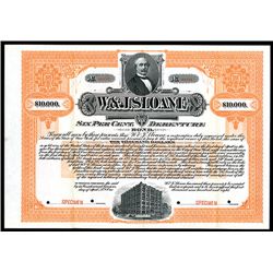 W & J Sloane, Specimen Bond.