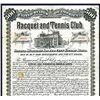Image 1 : Racquet and Tennis Club 1890 Issued Bond.