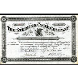 Sterling Cycle Co., Issued Stock.