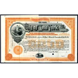 City of New York, Specimen Bond.