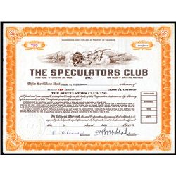 Speculators Club, Issued Stock.