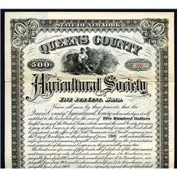 Queens County Agricultural Society, 1894 Specimen Bond.