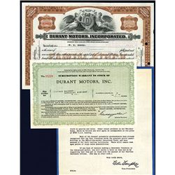 Durant Motors, Inc., Issued Stock.