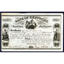 Bank of Kentucky Issued Stock.