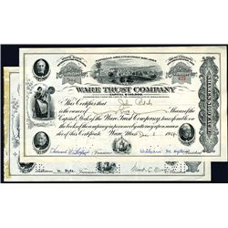 Ware Trust Co., I/C,  Lot of 18.