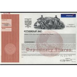 Citigroup Inc., Specimen Stock.