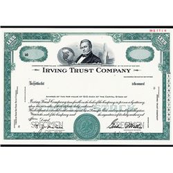 Irving Trust Co., Specimen Stock.