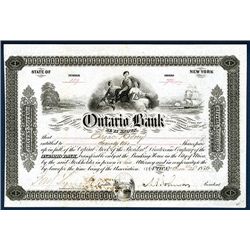 Ontario Bank Issued Stock.