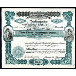 First National Bank, Issued Stock.