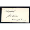 Image 1 : Andrew Mellon Signature on Small Card.