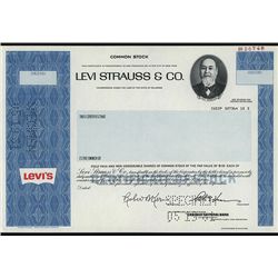 Levi Strauss & Co., Specimen Stock.