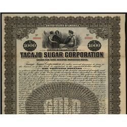 Tacajo Sugar Corp., Specimen Bond.