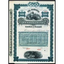 Banco Territorial, Specimen Bond.