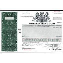 United Kingdom, Specimen Bond.