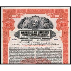 Republic of Uruguay Specimen Bond.