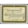 Image 1 : Alaska Pacific Coal Co., Issued Stock.