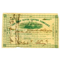 Deep River Copper Co., Issued Stock.