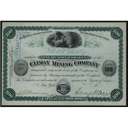 Climax Mining Co., Issued Stock.