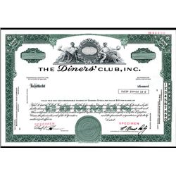 Diners Club, Inc., Specimen Stock.