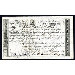 Commercial Wharf Co., Issued Stock.