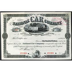 National Car Co. Specimen Stock.