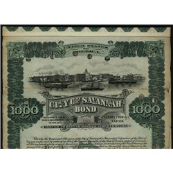 City of Savannah Bond Specimen Bond.