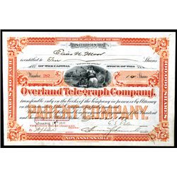 Overland Telegraph Co., Issued Stock.