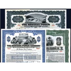 Montana Utilities Bond Lot of 3.