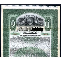 Seattle Lighting Co., Specimen Bond.