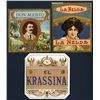 Image 1 : Colorful Cigar Box Labels, Lof of 3.