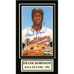 Frank Robinson Autographed Mat.