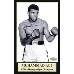 Muhammad Ali Autographed Mat.