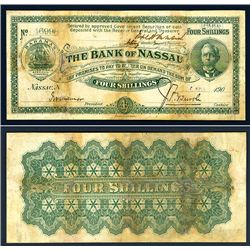 Bank of Nassau, 1906 Issue Banknote With Unlisted Date.