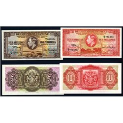 Bermuda Government, 1937 Issue Banknote Pair.